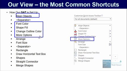 PowerPoint Shortcuts Investment Banking- Quick Tips