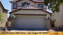 Home For Sale: 3233 Brayton Mist Drive  Las Vegas, Nevada 89081