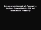 Download Enterprise Architecture A to Z: Frameworks Business Process Modeling SOA and Infrastructure