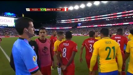 Raul Ruidiaz Goal 0:1 | Brazil vs Peru (Copa America 2016) HD
