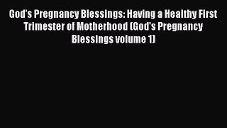 Download God's Pregnancy Blessings: Having a Healthy First Trimester of Motherhood (God's Pregnancy