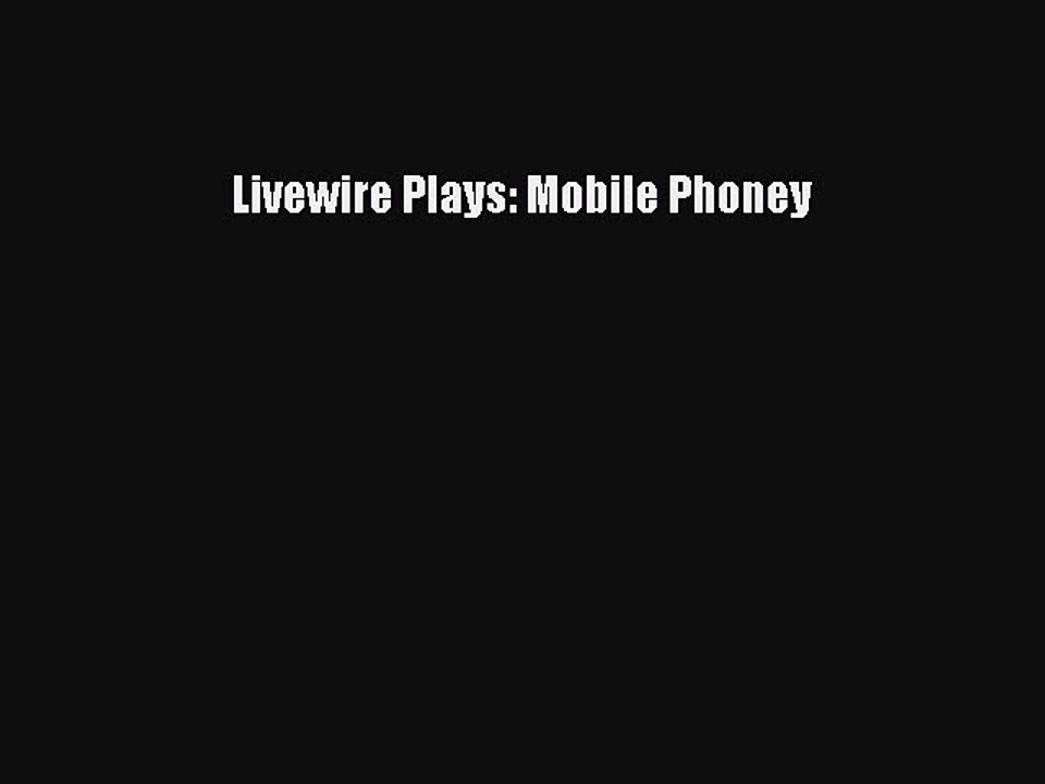 Read Livewire Plays: Mobile Phoney PDF Online