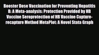 Read Booster Dose Vaccination for Preventing Hepatitis B: A Meta-analysis: Protection Provided