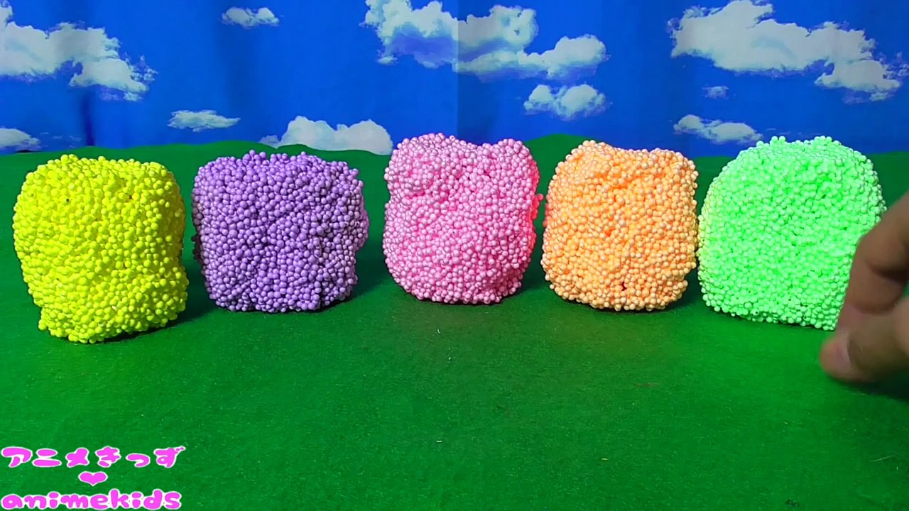 アンパンマン おもちゃ アニメ みんなの顔と体がバラバラに.... animekids アニメきっず animation Anpanman Toy Playfoam Clay