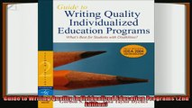favorite   Guide to Writing Quality Individualized Education Programs 2nd Edition