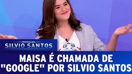 Silvio Santos chama Maisa de Google