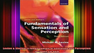 DOWNLOAD FREE Ebooks  Levine  Shefners Fundamentals of Sensation and Perception Includes CDROM Full Ebook Online Free