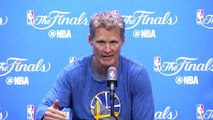 Steve Kerr Interview #1  Cavaliers vs Warriors - Game 5  June 12, 2016  NBA Finals Media Day