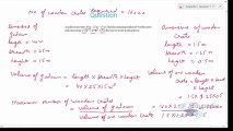 Surface Areas and Volumes  Volumes of Cuboid  Related questions- (Part 3)