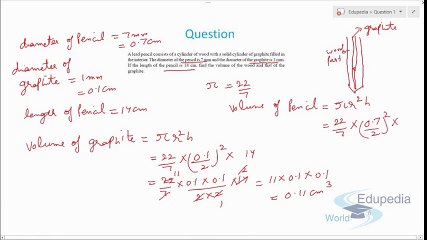 Questions Related to Volume of a Cylinder (Part-3)