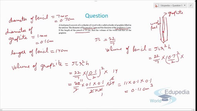 Questions Related to Volume of a Cylinder (Part-3)