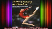 READ book  Motor Learning and Control Concepts and Applications Full EBook