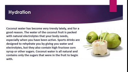 Health Benefits of Coconut Water