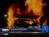 Mobil Sedan Terbakar Habis di Tol Jagorawi