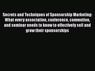 Master Sponsorship Marketing: Essential Secrets & Techniques for Conferences 📈 - thumbnail