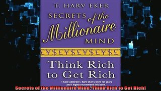 READ book  Secrets of the Millionaire Mind Think Rich to Get Rich  FREE BOOOK ONLINE