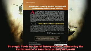 READ book  Strategic Tools for Social Entrepreneurs Enhancing the Performance of Your Enterprising  FREE BOOOK ONLINE