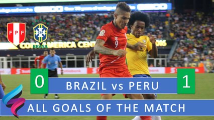 All Goals BRAZIL vs  PERU 0-1 Copa America 2016