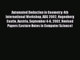 [PDF] Automated Deduction in Geometry: 4th International Workshop ADG 2002 Hagenberg Castle
