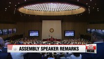 Assembly speaker urges lawmakers to work together at parliamentary opening ceremony