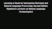 Download Learning to Rank for Information Retrieval and Natural Language Processing: Second