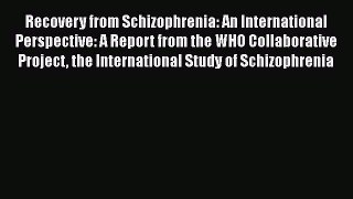 Read Recovery from Schizophrenia: An International Perspective: A Report from the WHO Collaborative