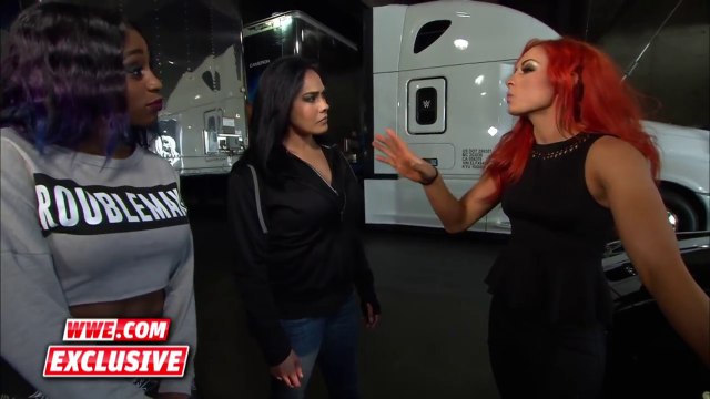 sexy Becky Lynch is attacked before Raw