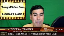 Detroit Tigers vs. New York Yankees Pick Prediction MLB Baseball Odds Preview 6-11-2016