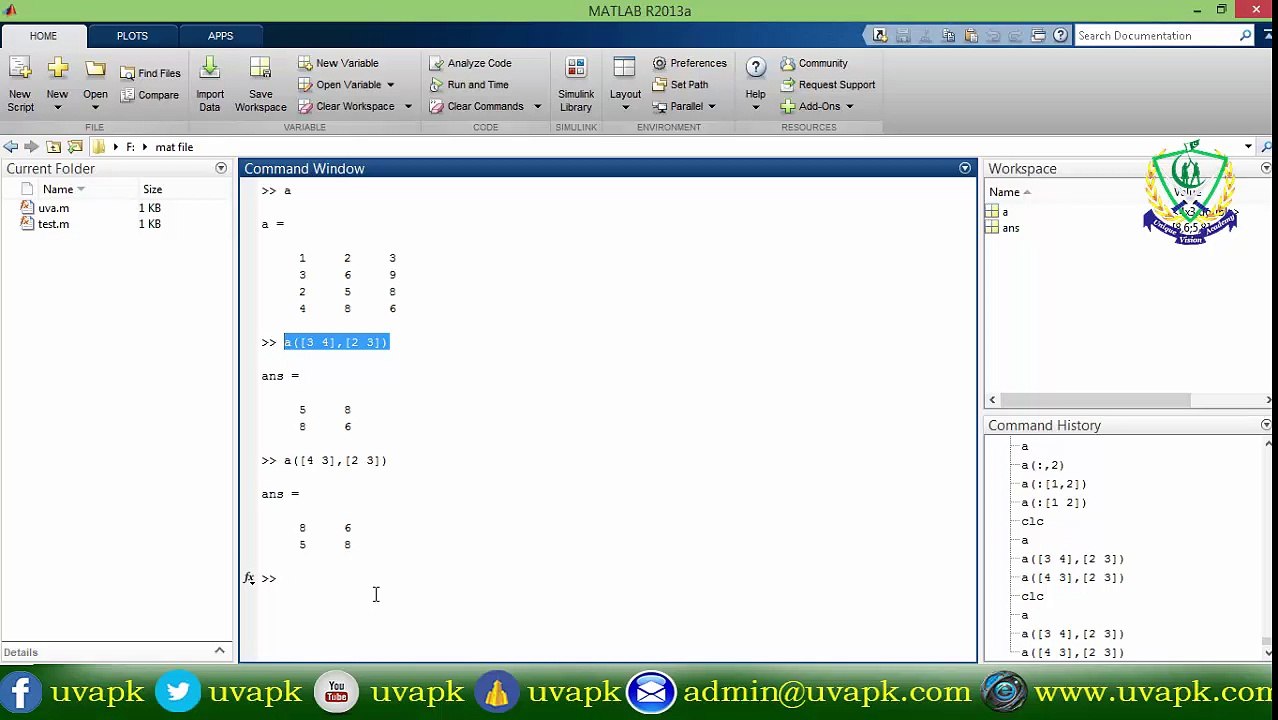 Lecture 12a how to access elements of matrix in matlab in hindi urdu