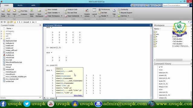 Lecture 13 how to create special matrix in matlab in hindi urdu