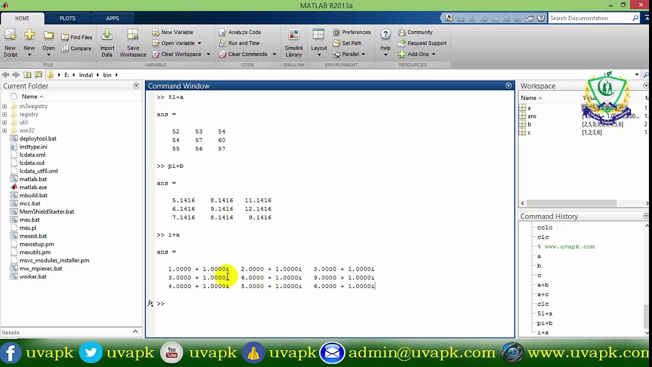 Lecture 14 how to add sub mul div  matrix in matlab in hindi urdu