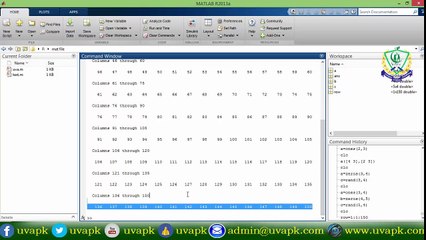 Lecture 17 how to create  matrix using built in function in matlab in hindi urdu
