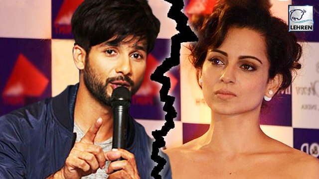 Shahid Kapoor Lashes Out At Kangana Ranaut
