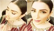 Ayeza Khan getting Ready for Photoshoot