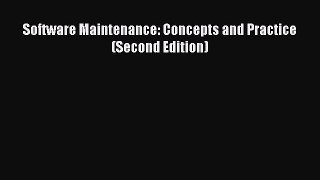 Read Software Maintenance: Concepts and Practice (Second Edition) PDF Online