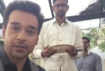 Faysal Quraishi , Arij Fatima & Furqan Qureshi on a Shoot