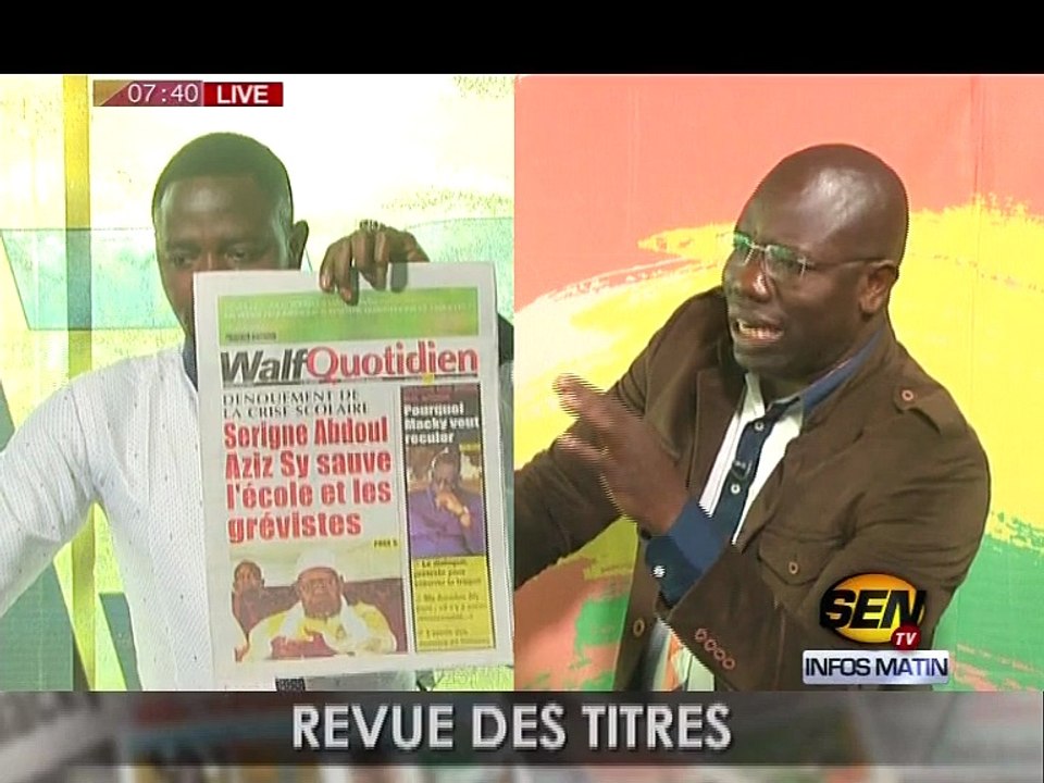 Revue de presse de Ahmed Aïdara du 13 juin 2016