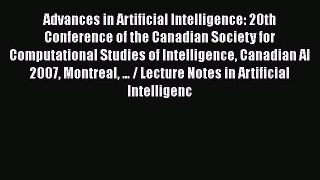 [PDF] Advances in Artificial Intelligence: 20th Conference of the Canadian Society for Computational
