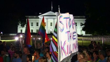 Vigil held at White House for Orlando shooting victims