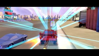 CARS 2 - Disney Pixar Cars Lightning Mcqueen Awesome Race with Tow Mater !!