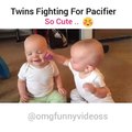 Two Cute Twins Are Fighting for......