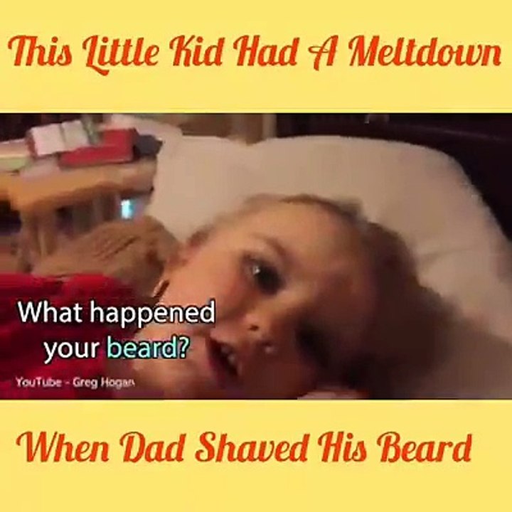 See The Reaction Of a Daughter When Her Father Shaved His Beard