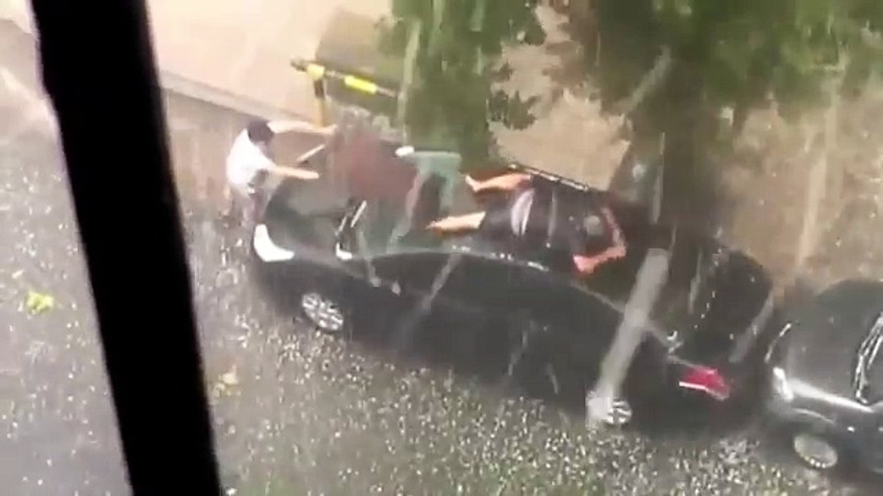 Не жалея живота своего… Он выглянул в окно полюбоваться на град, но при виде ЭТОГО мигом схватился за камеру!