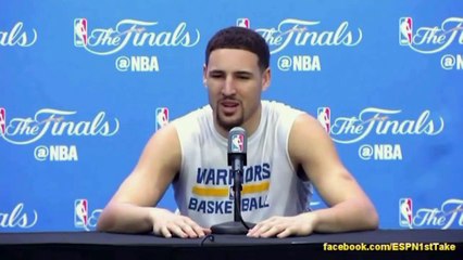 Video herunterladen: ESPN First Take - Stephen Curry, LeBron James, Klay Thompson, Kyrie Irving, Steve Kerr... Interview