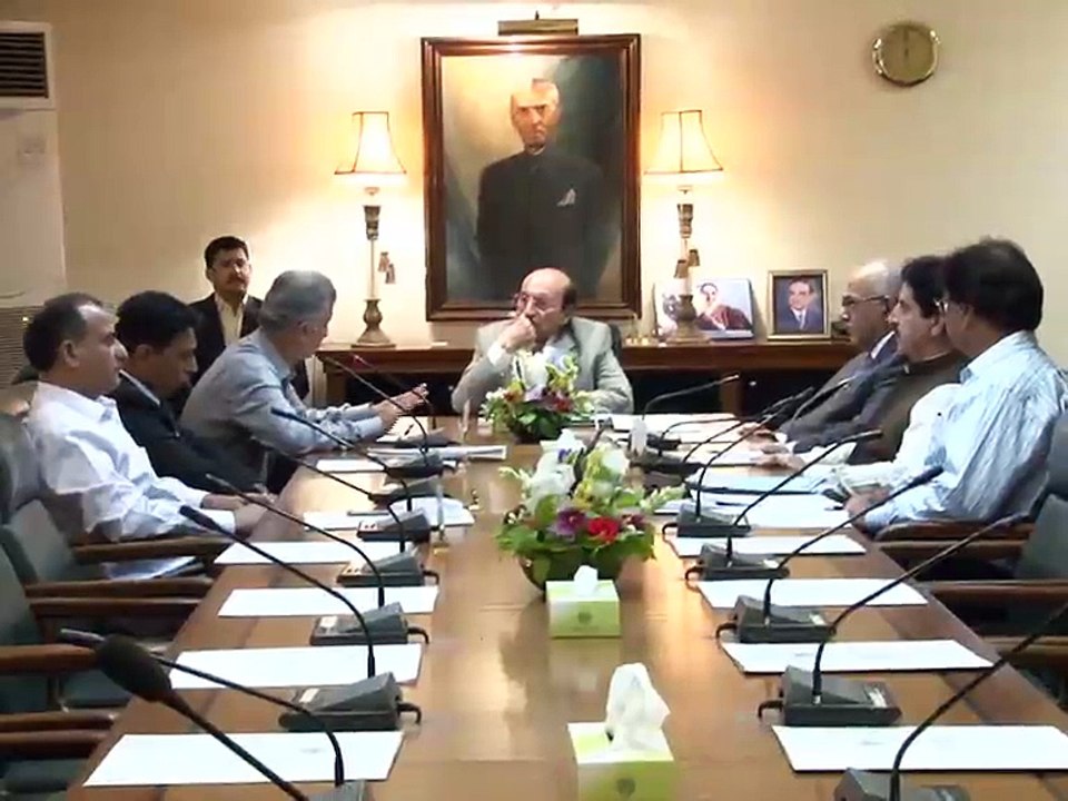 CM Sindh Chairs Ijlas On (NICH).......Chief Minister House Sindh......