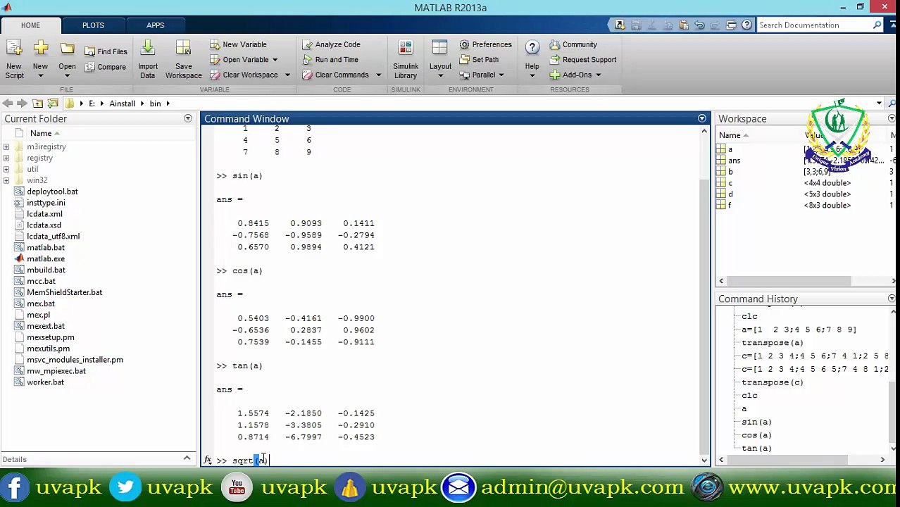 Lecture 18 how to use matrix function in matlab in hindi urdu