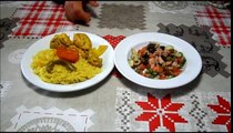 الارز التونسي بالدجاج - Riz avec du poulet - Rice with chicken - easy and fast - Tunisian Cui.