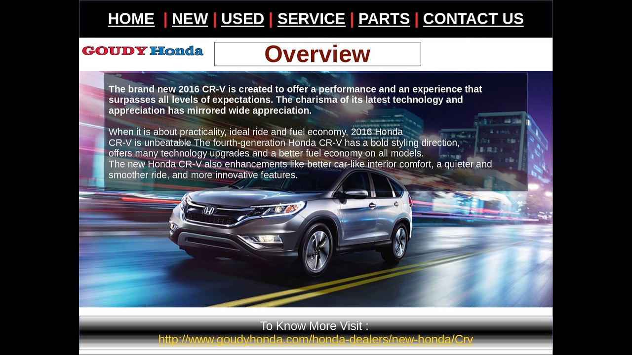 Goudy Honda : 2016 Honda CR-V in Los Angeles for Sale