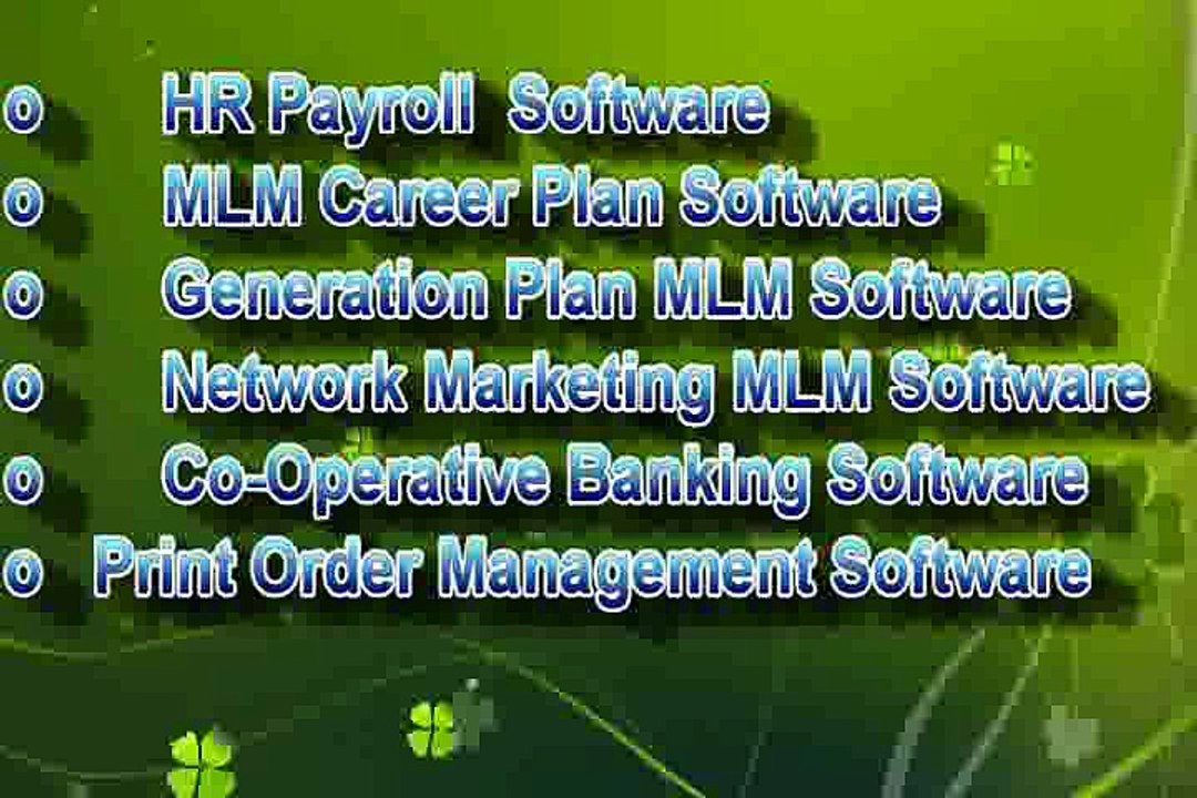 Retail POS, NBFC Software, MLM Generation Plan, Salary Software, Printer Software, MLM Software