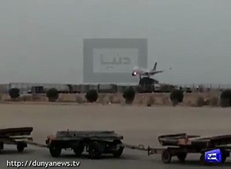 another clear footage of shaheen air emergency langing